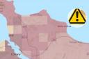 The levels of radioactive radon gas in Llandudno, Colwyn Bay and the surrounding areas.