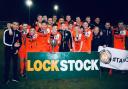 Conwy Borough's treble-winning side in 2017/18