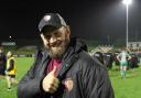 Gogs' head coach Ceri Jones was all smiles after the game. Picture: RGC/Twitter