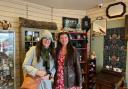 Sally Lambourne and Sarah Meza-Valasquez inside their shop.