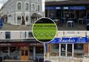 Some of the businesses rated in Llandudno.