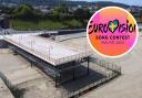 Colwyn Bay Pier Completion and Eurovision logo