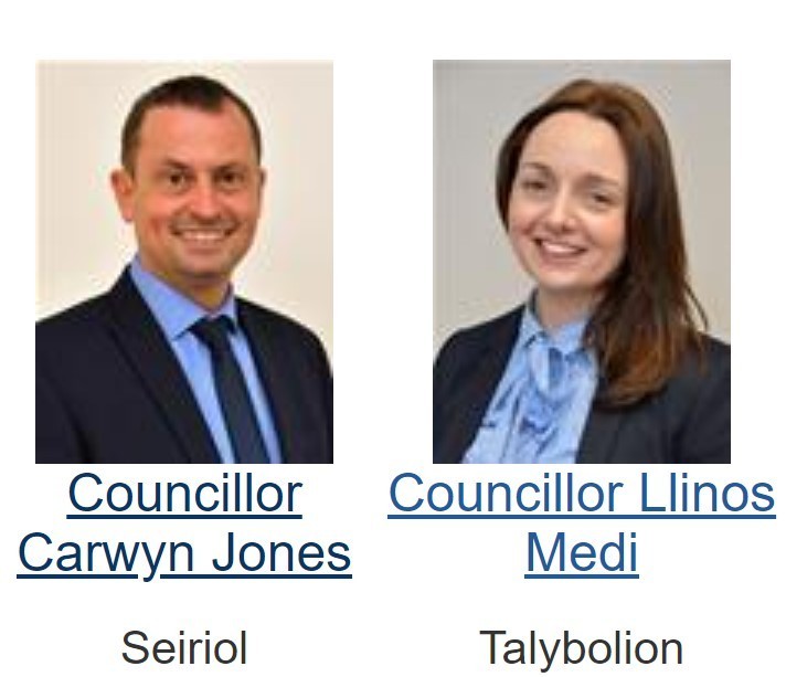 Anglesey County Council executive committee changes. Cllr Carwyn Elias Jones steps down as deputy leader, and is now portfolio holder for corporate and customer experience. R- Council leader Cllr Llinos Medi is now portfolio holder for economic devel