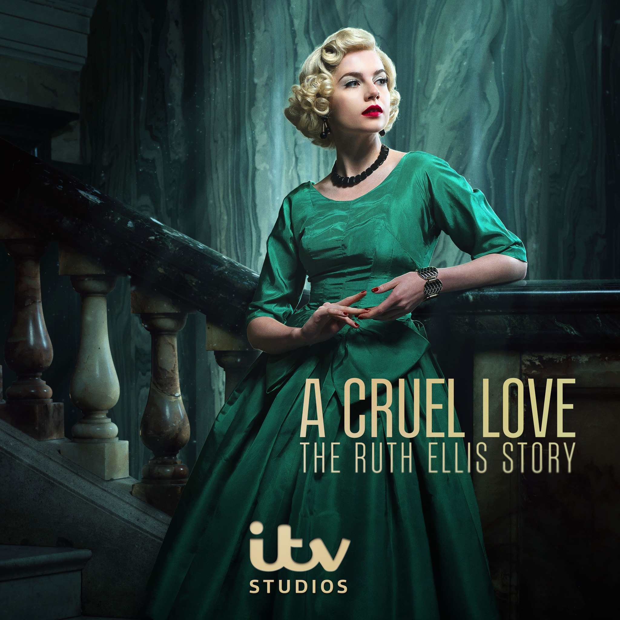 Lucy Boynton as Ruth Ellis in A Cruel Love: The Ruth Ellis Story (Copyright ITV) 