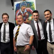 Left-Right: Mike Leach, Nathan Jones, Phil Mather, Jon Davies, Andrew Fenby and Marcus Copeland