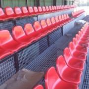 The new seating at Llanrwst United