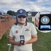 Matthew received a cap from the England and Wales Cricket Board.