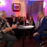 Nigel Farage and Neville Southall on last night's show. Photo: GB News