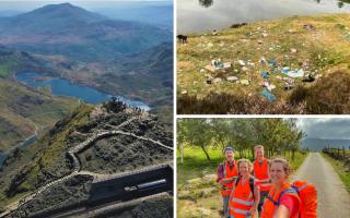 Every weekend, an army of volunteers belonging to Caru Eryri go out to pick up the litter left behind by visitors to the National Park.