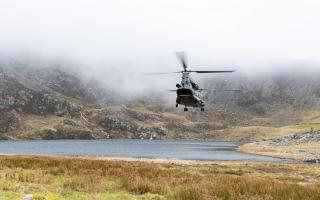 Pictured is a Chinook on a training sortie in Snowdonia as a part of Exercise Kukri Dawn. Image: RAF Benson