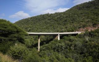 A view of the bridge (Themba Hadebe/AP)
