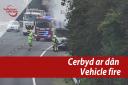 Emergency services respond to vehicle fire reported along the A483 in Wrexham