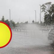 Flooding of a few homes and businesses is possible, the Met Office said.