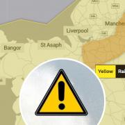 A Yellow Weather Warning is in force for North Wales