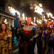 Medieval ‘Winterfest’ Parade in Conwy.