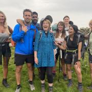 Rev Eryl Parry with the BBC Pilgrimage participants.