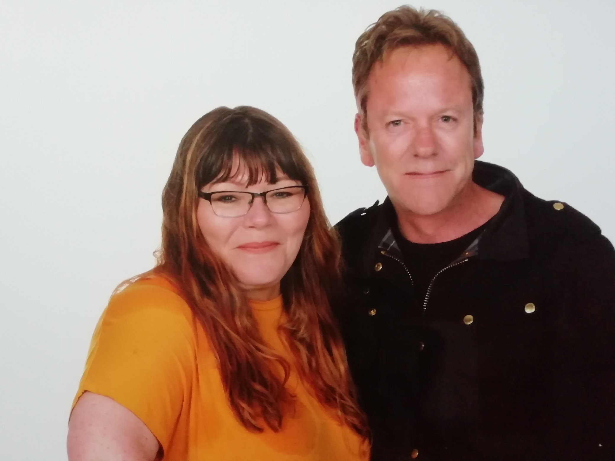 Lorraine Poole, from Rhyl, met actor Kiefer Sutherland at Wrexham Comic Con: We waited all day to meet him. It rained all day, so by the time I actually got to him I was soaked through. So totally worth it. He was very pleasant and I’ll never