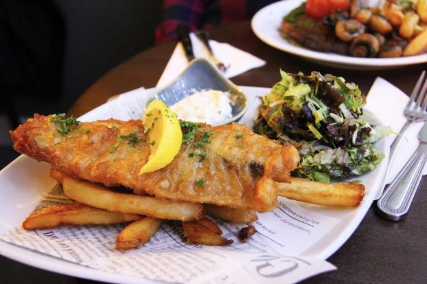 Fish and chips, always a winner