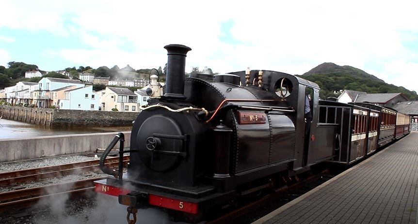 One of the first trains to leave Porthmadog after the lockdown last year was lifted. Picture: Allan George
