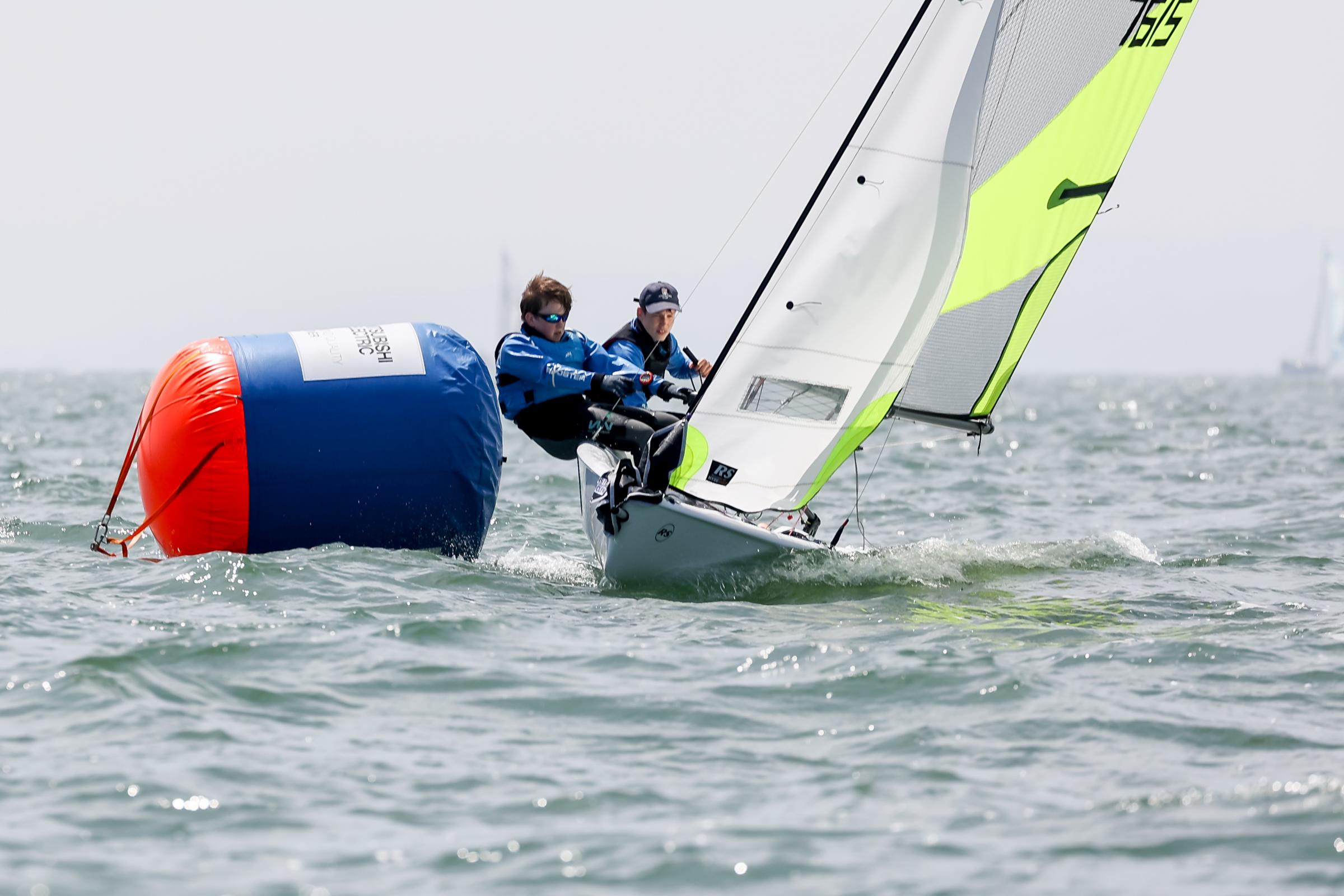 Liam and Felix competed against some of the UKs brightest sailors at this years RS Feva National Championship.