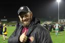 Gogs' head coach Ceri Jones was all smiles after the game. Picture: RGC/Twitter