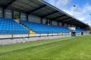 The new stand at Colwyn Bay FC's 4 Crosses Construction Arena