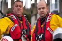 (L-R) Steve and Alan of Conwy RNLI, who were both involved in this rescue operation
