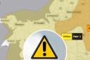 A Yellow Weather Warning is in force for North Wales