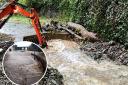 Conwy Council staff and contractors are out dealing with issues caused by the heavy rain across the county.