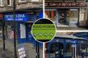 Some of the businesses rated in Colwyn Bay.