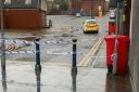 A police cordon was in place in Colwyn Bay on November 20