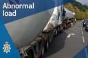 The abnormal load will be escorted on January 3