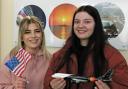(L/R) Level 3 Travel & Tourism students Emma Philpott and Caitlin Davies.