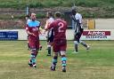 A picture from Colwyn Bay's win against Flint Town United. Photo: Colwyn Bay FC