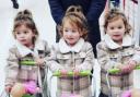 Two-year-old triplets Mia, Millie and Molly-mae Moonan-Shirajudin love their regular visits to our Llandudno store with mum Ashleigh, dad Chris and big sister Layla.