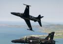 RAF fast jet trainers mark 2 Hawk aircraft based at RAF Valley. Photograph: Corporal Paul Oldfield.