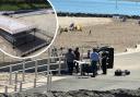 Filming for Vanished Wales on Thursday, August 10 and Colwyn Bay Pier Completion.