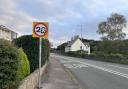 20mph speed sign tampered with in Llanrhos