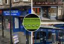 Some of the businesses rated in Colwyn Bay.