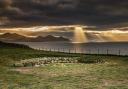 Chris V Evans took this one of Dinas Dinlle Iron Age hillfort with rays over Yr Eifl.