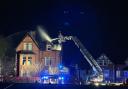 Last night's house fire in Colwyn Bay.