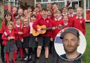 The children of Ysgol Y Waun are hoping to get former pupil Jonny Buckland back for their anniversary.