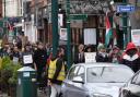 More than 150 people joined the Prestatyn’s Peace for Palestine demo in March