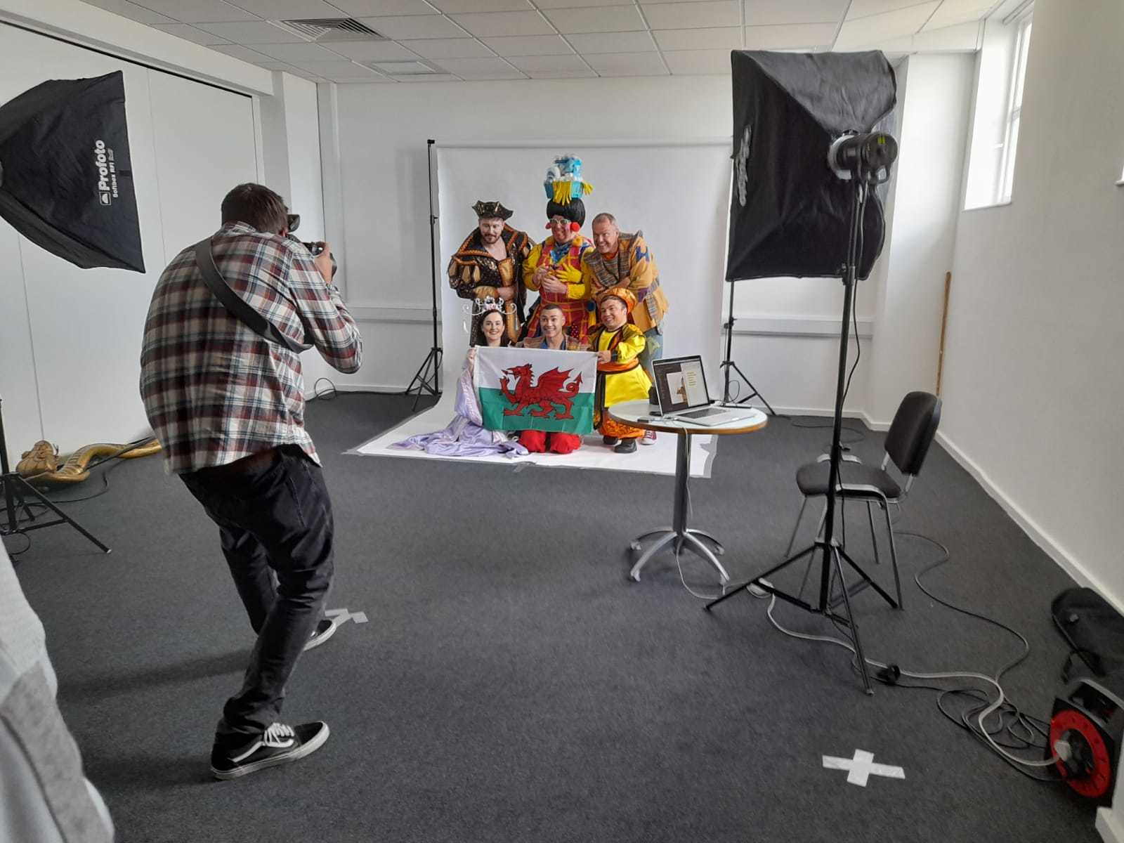 A photoshoot was conducted on the panto launch day at Venue Cymru. Picture: Suzanne Kendrick