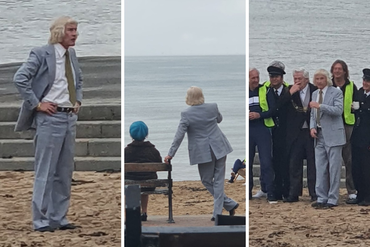 Steve Coogan filming The Reckoning in Llandudno. Photos by Russell Mann.