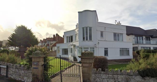 The art deco house at 57 Marine Drive, Rhos-on-Sea. Photo: GoogleMaps
