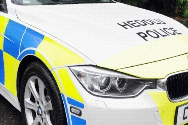 Library picture of a North Wales Police car