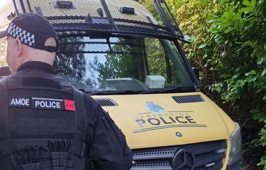 Merseyside Police, North West Organised Crime Unit and North Wales Police were involved in the investigation that led to the 32-year-old's arrest. Picture: North Wales Police