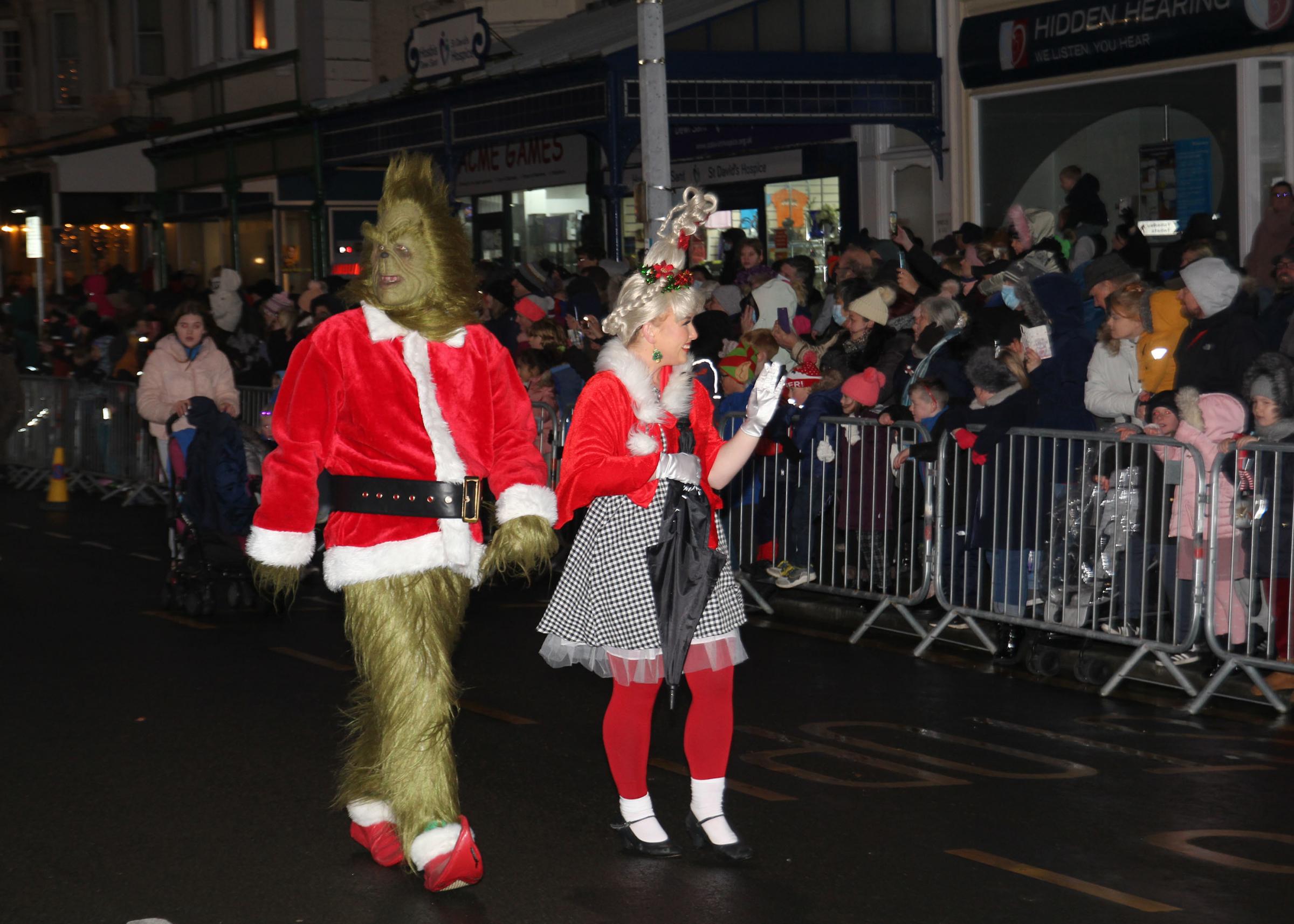 The Grinch & Cindy Lou. Picture: Tony Mottram