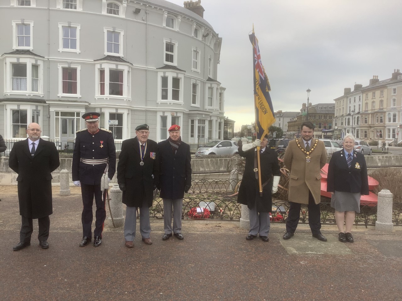 A plaque was unveiled at Llandudno’s war memorial gardens by the Lord Lieutenant of Clwyd, Henry Featherstonehaugh, and the mayor of Llandudno, cllr Harry Saville